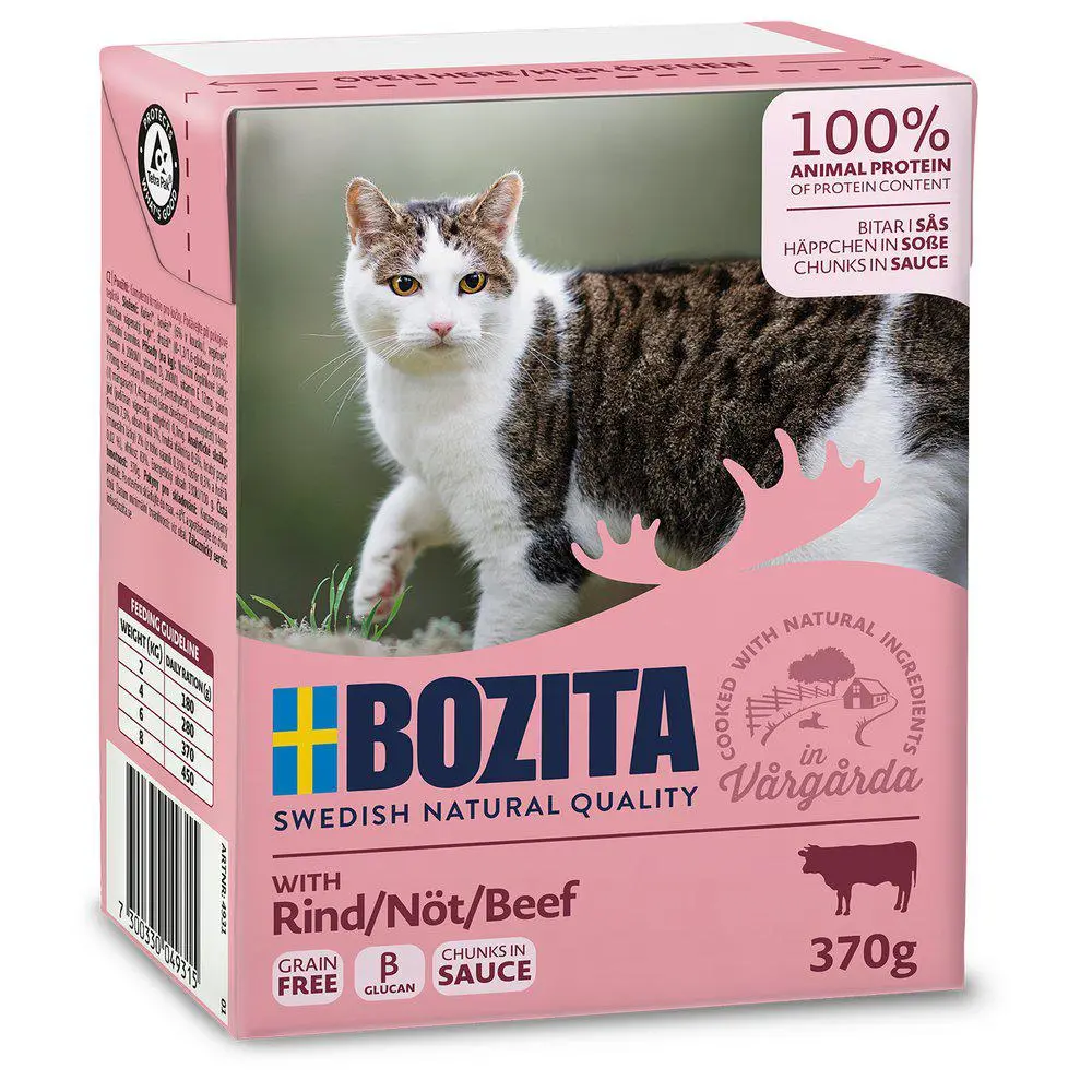 Bozita Kattefoder Bidder i Sovs med Oksekød 370 gram